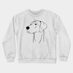 Weimaraner (Black and White) Crewneck Sweatshirt